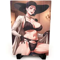 Resident Evil Alcina Dimitrescu Sexy Hot Anime Waifu Lewd Goddess Story Art Card - Image 2