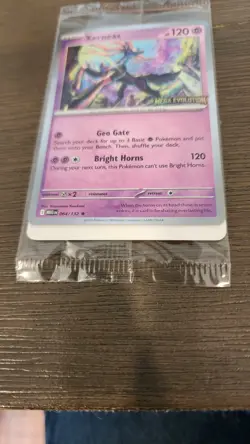 Xerneas 064/132 Mega Evolution Stamped Promo Pokemon Card, FACTORY SEALED! (NM) - Image 2