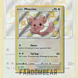 SHINY Minccino SWSH Shining Fates SV093/SV122 SHINY VAULT card 2021 Pokemon TCG - Image 3