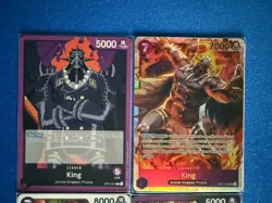 King One Piece TCG 4-card lot OP01 Super Rare+OP01/08 Leaders+OP08 Rare - PWE - Image 3