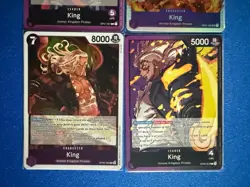 King One Piece TCG 4-card lot OP01 Super Rare+OP01/08 Leaders+OP08 Rare - PWE - Image 4