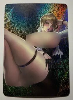 SEXY HEROINE WAIFU Evelynn LEAGUE OF LEGENDS ACG PREMIUM HOLOFOIL CARD NM - Image 1