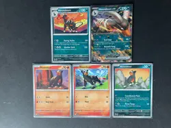 Houndoom EX Obsidian Flame (+1) + Houndour (x3) 5-card mixed Pokemon lot - PWE - Image 1