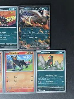 Houndoom EX Obsidian Flame (+1) + Houndour (x3) 5-card mixed Pokemon lot - PWE - Image 5