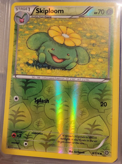 Reverse Holo Foil Skiploom # 4/114 Steam Siege Set Pokemon Cards NM/MINT - Image 1