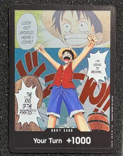x2 DON!! Card - OP01 One Piece Romance Dawn Foil Manga Luffy English NM - Image 1