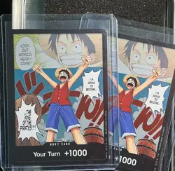 x2 DON!! Card - OP01 One Piece Romance Dawn Foil Manga Luffy English NM - Image 3