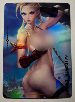 SEXY HEROINE WAIFU Cammy STREET FIGHTER ACG PREMIUM HOLOFOIL CARD NM - Image 1