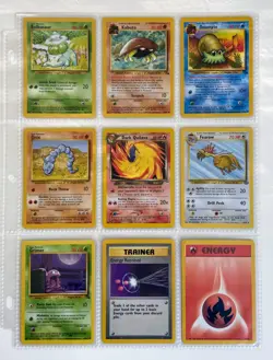 Pokemon Card Binder Collection - Vintage Card Lot | 1999-2000 WOTC Rare/Uncommon - Image 1