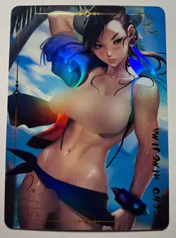 SEXY HEROINE WAIFU Chun-Li STREET FIGHTER ACG PREMIUM HOLOFOIL CARD NM - Image 1