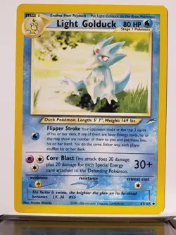 Light Golduck 47/105 VLP - Neo Destiny Pokemon Card - Atsuko Nishida Art - Image 1