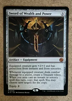 Sword of Wealth and Power - Outlaws of Thunder Junction: The Big Score - NM MTG - Image 1