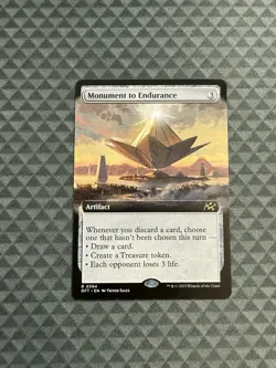 MTG Monument to Endurance #0394 Extended Art Rare Aetherdrift (DFT) - Image 1