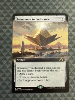 MTG Monument to Endurance #0394 Extended Art Rare Aetherdrift (DFT) - Image 2
