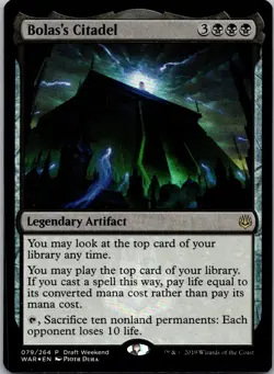 2019 War of the Spark Promos Bolas's Citadel FOIL DRAFT WEEKEND #79 - Image 1