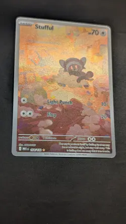 Stufful 154/132 Illustration Rare Pokemon Mega Evolution Pack Fresh - Image 2