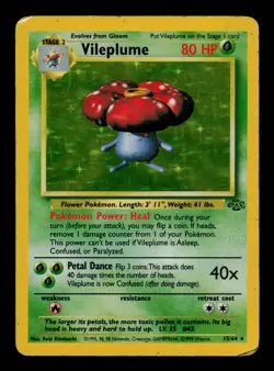 Vileplume 15/64 Holo - MP - Jungle, WOTC Pokemon - Image 1