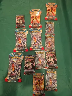 Pokemon Sealed Booster Packs Lot Scarlet and Violet Paradox Rift NEW Unopened - Image 1