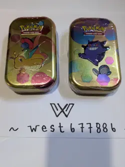 Pokemon TCG 151 Scarlet & Violet - Gengar Dragonite Mini Tins LOT of 2 - Sealed - Image 1