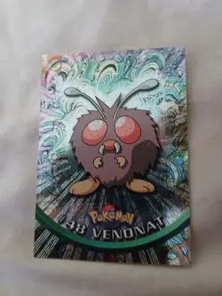 Pokemon Vintage Topps Venonat Silver Foil #48 Rare LP Blue Label English - Image 1