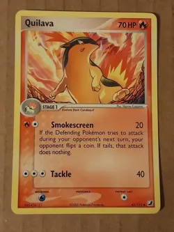 Pokemon Quilava 45/115 ex Unseen Forces LP-NM See Pictures - Image 1