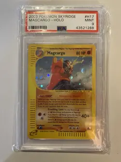 Pokemon Magcargo Skyridge Holo Rare #H17 PSA 9 Mint - Image 1