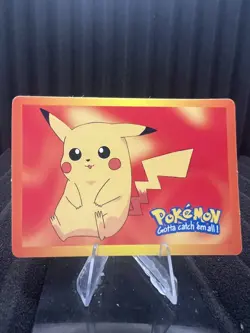 Pikachu Vintage Pocket Monsters Vending HOLO Prism Sticker Bandai 1999 Nintendo - Image 2