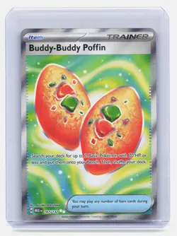 Buddy-Buddy Poffin Pokemon TCG Mega Evolutions #167/132 Ultra Rare Full Art Holo - Image 1