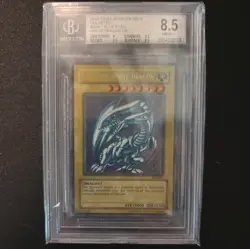 2002 YU-GI-OH! BLUE-EYES WHITE DRAGON SDK-001 STARTER DECK: KAIBA #001 BGS 8.5 - Image 1