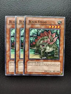 Yu-Gi-Oh - Black Stego 3X - Full Playset - Image 1