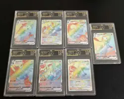 7 Lot gardevoir aerodacty Morpeko HR Set OCD 10 Chinese Pokemon Cards Graded SQ - Image 1