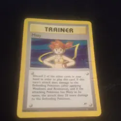 Pokemon TCG Japanese Card (1996) TRAINER Misty's poor shape - Image 3