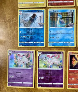 2022 Pokemon Go Card Lot Of 10 Holos Reverse Charizard 010/078 Pikachu Sylveon - Image 5