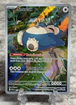 Pokemon TCG Snorlax Promo Holo Card 151 Scarlet and Violet 051 - Image 1
