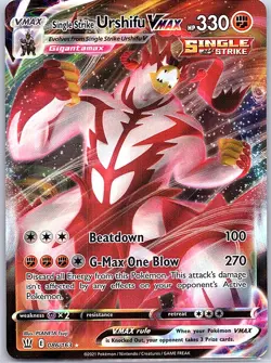 Single Strike Urshifu VMAX 086/163 SWSH05: Battle Styles - Pokemon Card - NM - Image 1