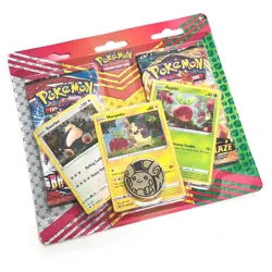 Pokemon 3-card + 2-booster Pack Blister Darkness Ablaze Battle Styles Snorlax - Image 1