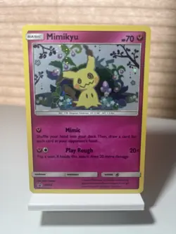 Mimikyu Promo SM163 Team Up Blister Pokemon Card Sun & Moon Holo - Image 1