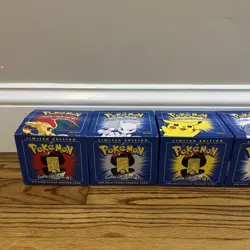 New Sealed Pokemon 23k Burger King Gold Plated Trading Card Set Blue Lot Of 6 - Image 5