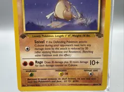 Cubone 1st Edition 50/64 Jungle Pokemon Card Common NM - Image 3
