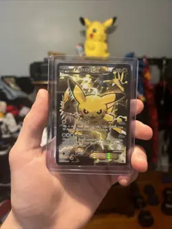Pikachu EX XY124 Promo Card Lightly Played - Image 1
