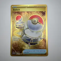 Pokemon TCG Switch 151 Holo Hyper Rare Card 206/165 Scarlet & Violet - Image 1