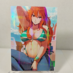 Nami Beautiful CCG Goddess Story Double Sided Anime Card Waifu Card Holo - Image 2