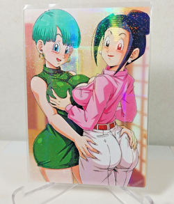 Bulma Chi-Chi CCG Goddess Story Double Sided Anime Card Waifu Card Holo - Image 2