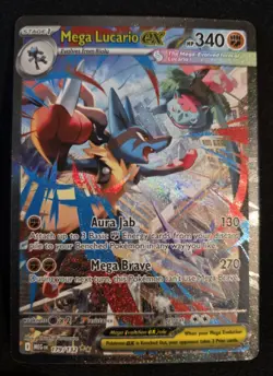 2025 Pokemon Meg En-Mega Evolution #179/132 Mega Lucario Foil Card...ungraded - Image 1