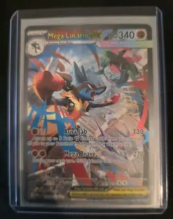 2025 Pokemon Meg En-Mega Evolution #179/132 Mega Lucario Foil Card...ungraded - Image 3
