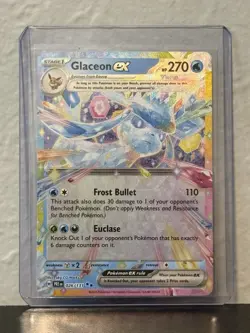 Glaceon EX Prismatic Evolutions Holo Double Rare Card 026/131 NM/M Condition - Image 1