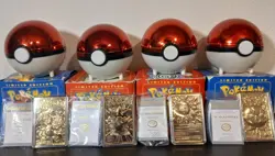 1999 Burger King Gold-Plated Pokemon Card Set Of 4 (Out Of 6) - Image 1