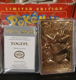 1999 Burger King Gold-Plated Pokemon Card Set Of 4 (Out Of 6) - Image 3