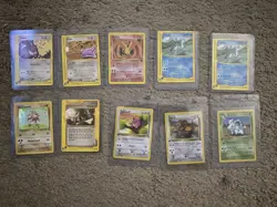 Lot Of 10 Vintage Pokemon Cards. Skyridge, 1st Edition Fossil, Base Set 2, Etc. - Image 1
