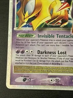 2008 Pokemon Cards: Platinum Rare Holo: Giratina Lv. X 124/127 Shiny Border Nm - Image 5
